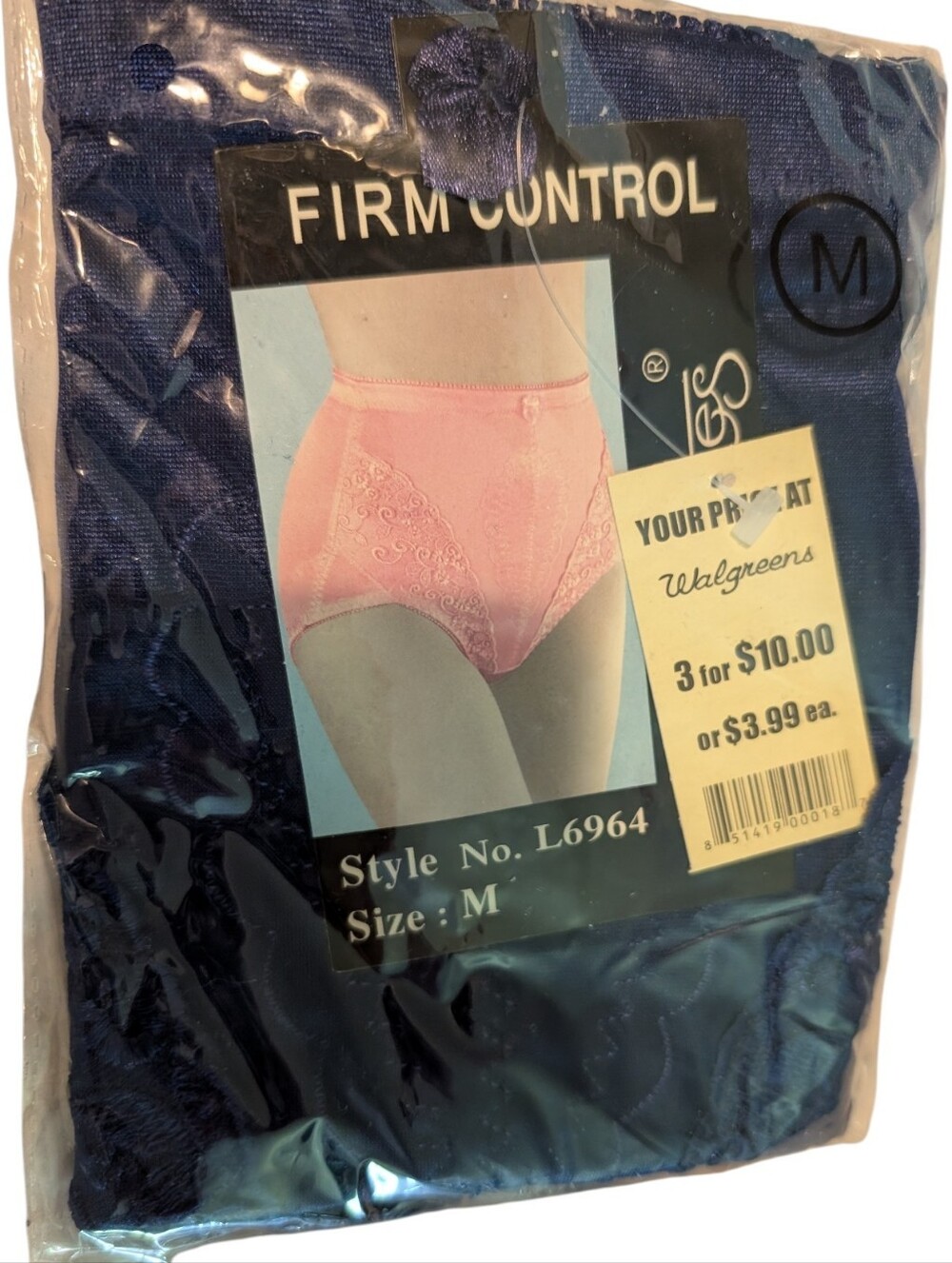 Vintage Eva Cervantes Royal Blue Lace Control Wear Panties NIP Size Medium